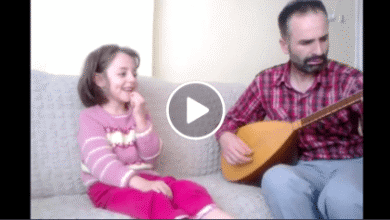 Baba ve kızından mükemmel türkü Leylo Leylo - Harika okumuş