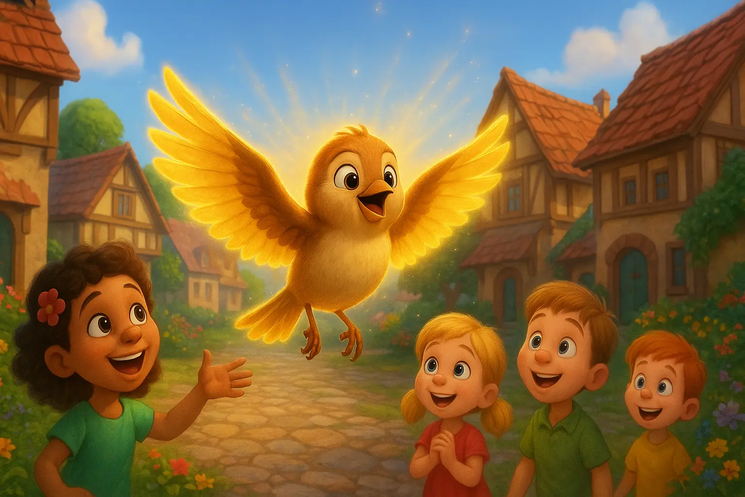 Kısa Masallar Altın Kanatlı Serçe