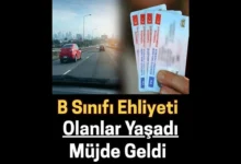 Sürücü Belgesi (Ehliyeti) B Sınıfı Olanlara Müjde..
